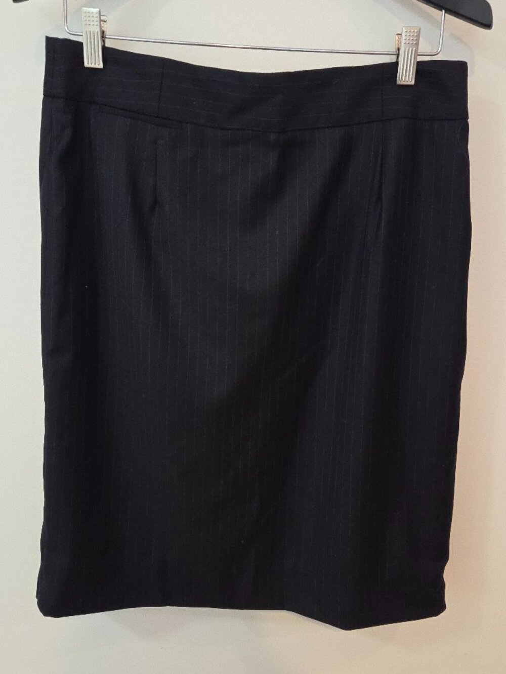 J.Crew NWT Navy Pinstripe Wool Pencil Skirt Size 12
